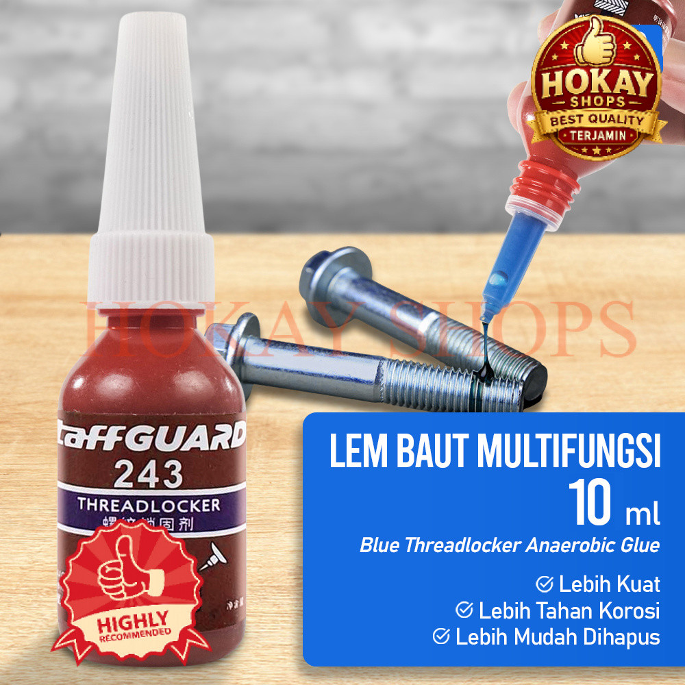 Thread locker Liquid กาว Bolt Disc ไทเทเนียมอเนกประสงค์ Thread locker blue analerbic 10 ml ORIGINAL 