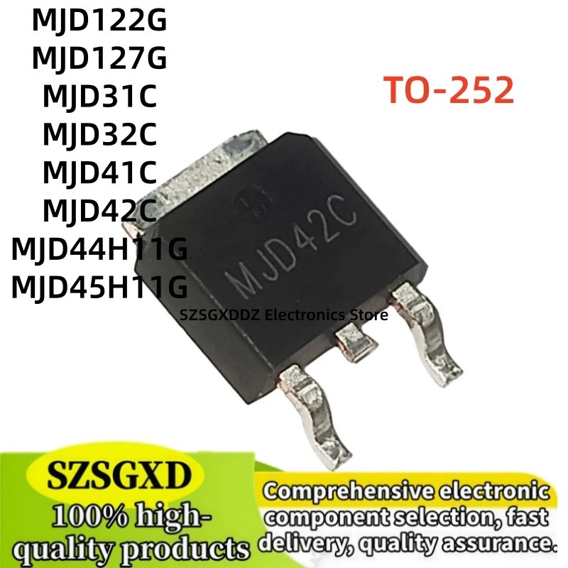 5PCS MJD41C MJD44H11G MJD122G MJD32C TO252 MJD31C MJD127G MJD45H11G MJD42C TO-252 ขายส่ง field-effec