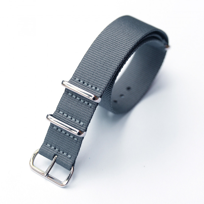 Prussian Grey Blue 18mm 20mm NATO NATO Canvas Nylon Strap Square Buckle