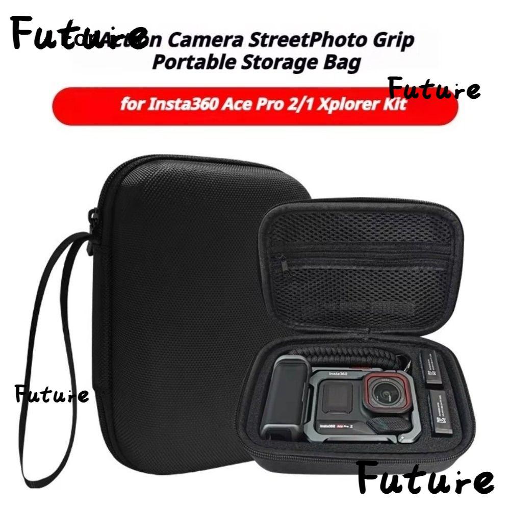 กระเป๋าเก็บอนาคต,ป้องกันการตกกระเป๋าถือ EVA ,ทนทานสําหรับ Insta360 Ace 2/1 Xplorer Grip Xplorer Grip