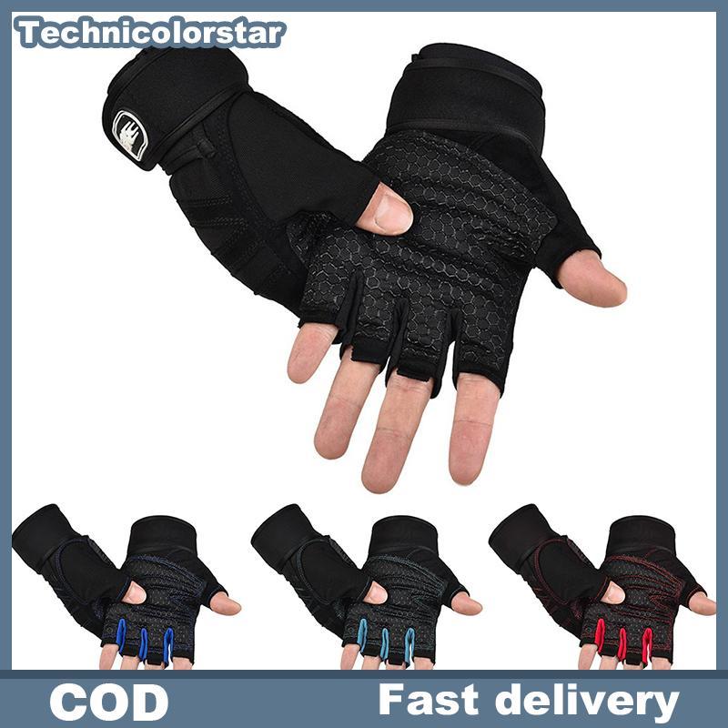 Tcth Gym Gloves กีฬาออกกําลังกายยกน้ําหนักการฝึกอบรมฟิตเนสถุงมือปั่นจักรยานกลางแจ้ง Glory