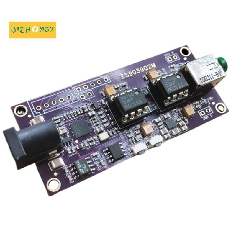 [dizhong2]ES9039 โมดูล USB แบบซิงโครนัส ES9039Q2M บอร์ดถอดรหัสอินพุต I2S สามารถจับคู่ด้วยอินเทอร์เฟซ