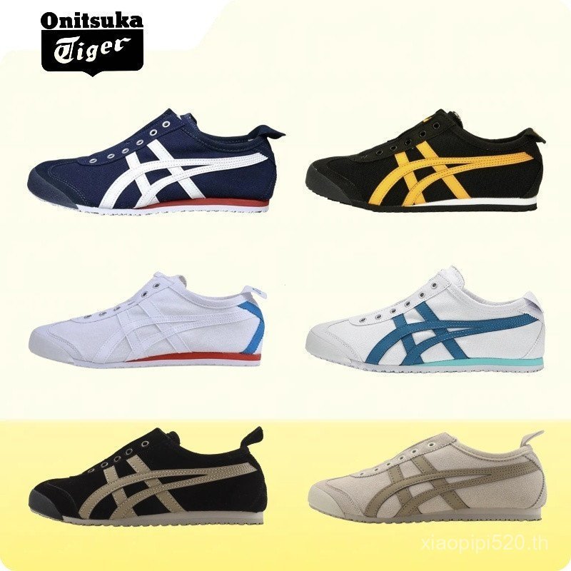 ของแท้ ​         Onitsuka Tiger MEXICO 66 รองเท้าสลิปออน Low-Top Unisex 6KAW 3EMB O1GE