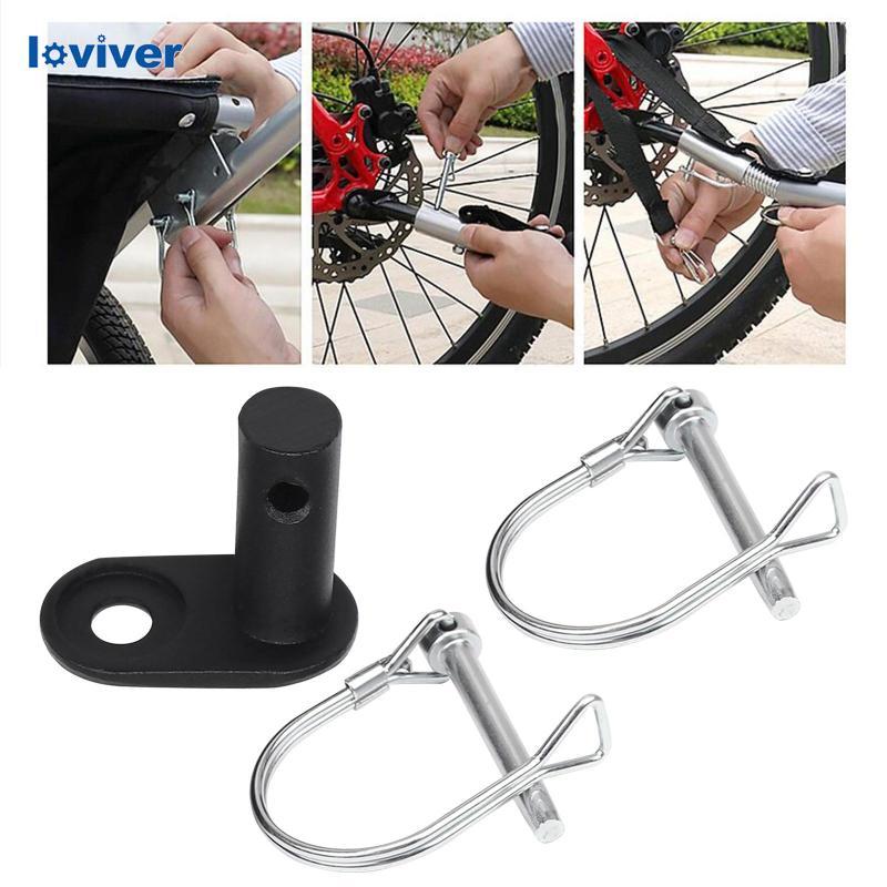 [Loviver] รถพ่วงจักรยาน Hitch Bike Trailer สิ่งที่แนบมาเหล็ก Universal Bike Trailer Coupler