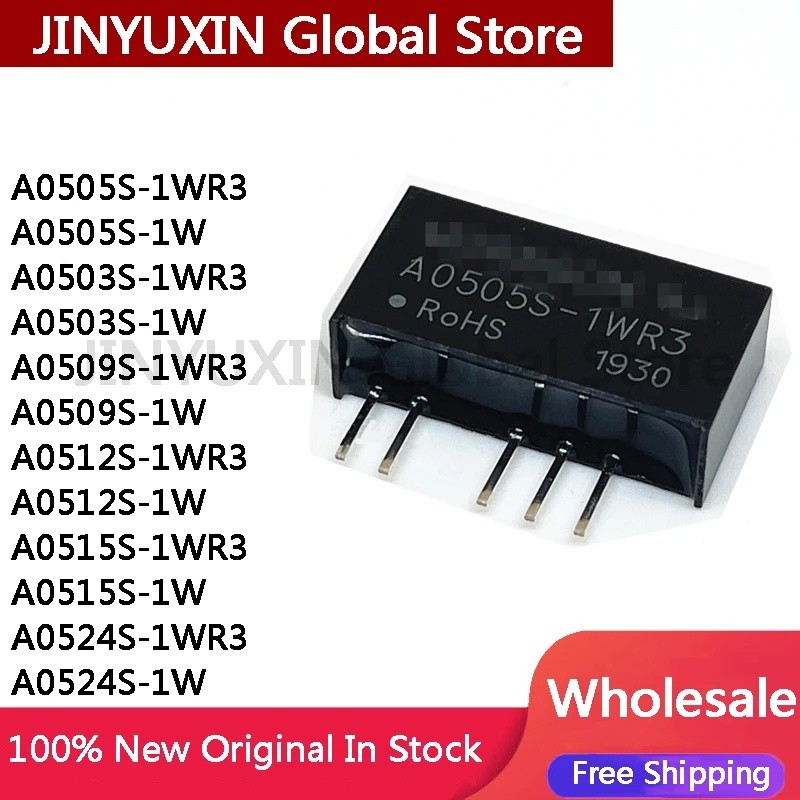 5PCS A0505S-1WR3 A0505S-1W A0503S-1WR3 A0503S-1W A0509S-1WR3 A0509S-1W A0512S-1WR3 A05 1W 1W A05 1W 