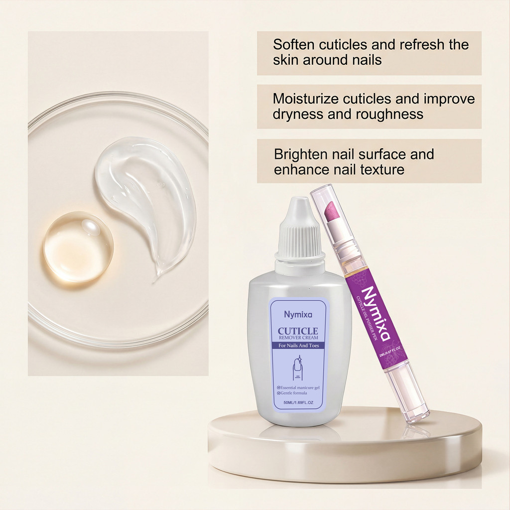 Nymixa Nail Cuticle Care Set Softening Cuticle Nail เส้นรอบวง Moisturizing Hand Nail Care Set8920260