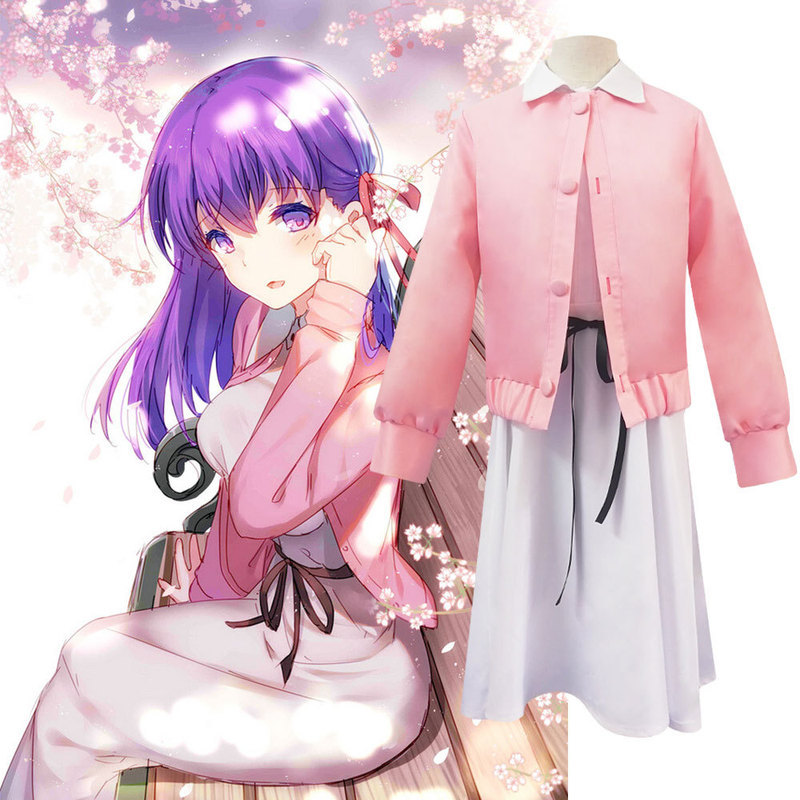 ชุดคอสเพลย์ Jujiyuan Fate/Zero Saber 2D Fate Night Matou Sakura
