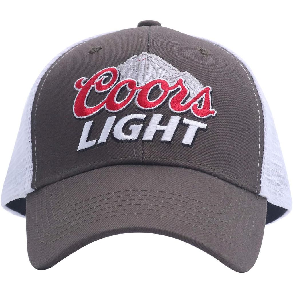 Coor Light Hat Cotton Baseball Hat สําหรับผู้ชายและผู้หญิงสีน้ําตาล