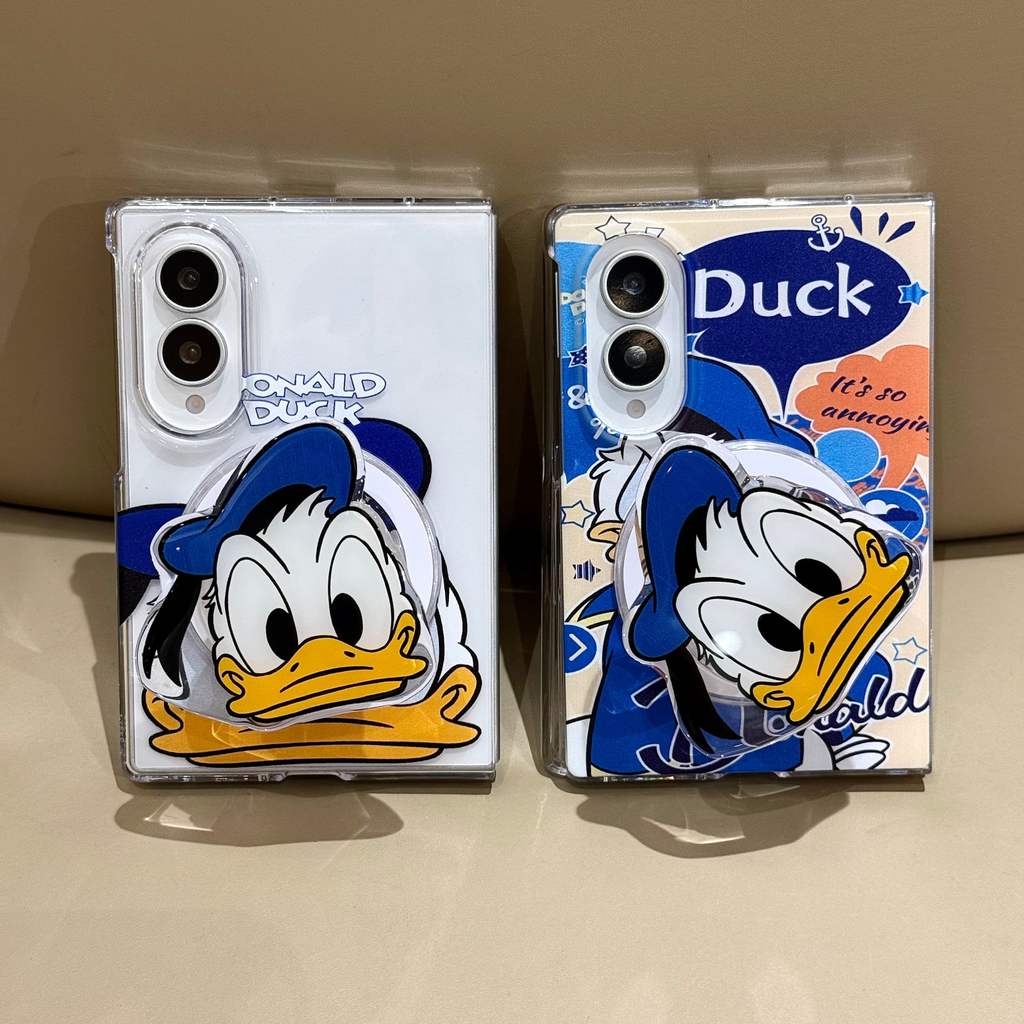 Samsung/Z Fold8 Wide/7/6 Magnetic รวมทุกอย่าง Hard Shock-proof เคสโทรศัพท์ zfold5/4/3 การ์ตูน Donald
