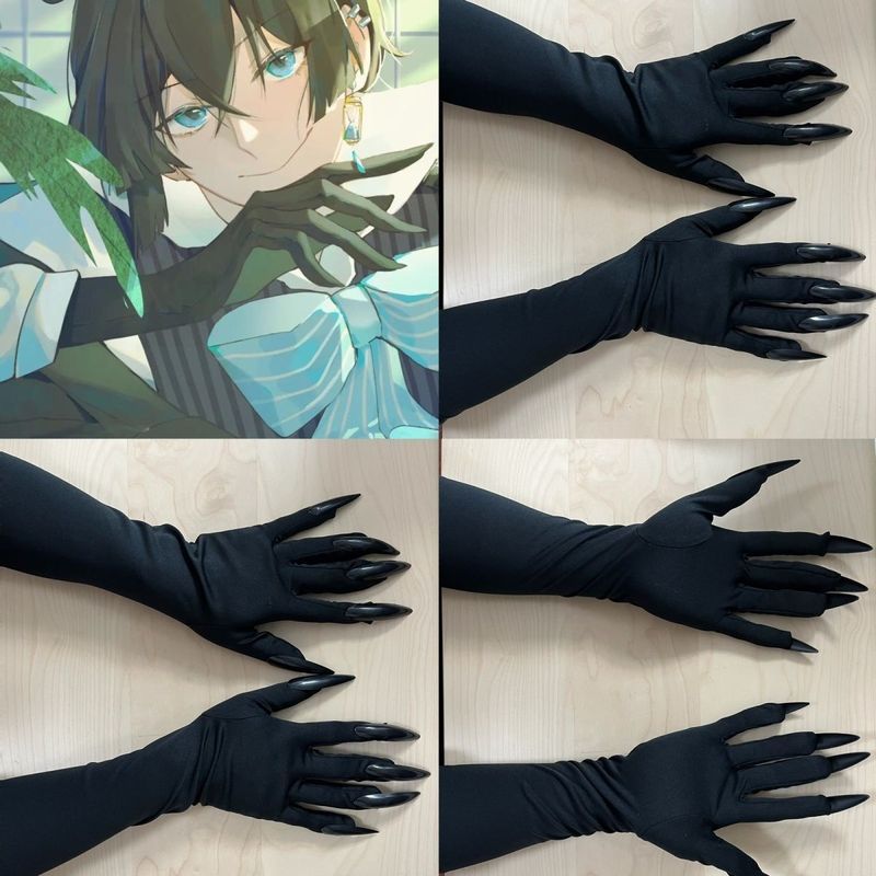 瓦尼塔斯的手记 瓦尼塔斯 Cos手套 二次元cosplay动漫配道具260806 Vanitas's Notes Vanitas Cosplay Gloves 2D Cosplay Anime Pro