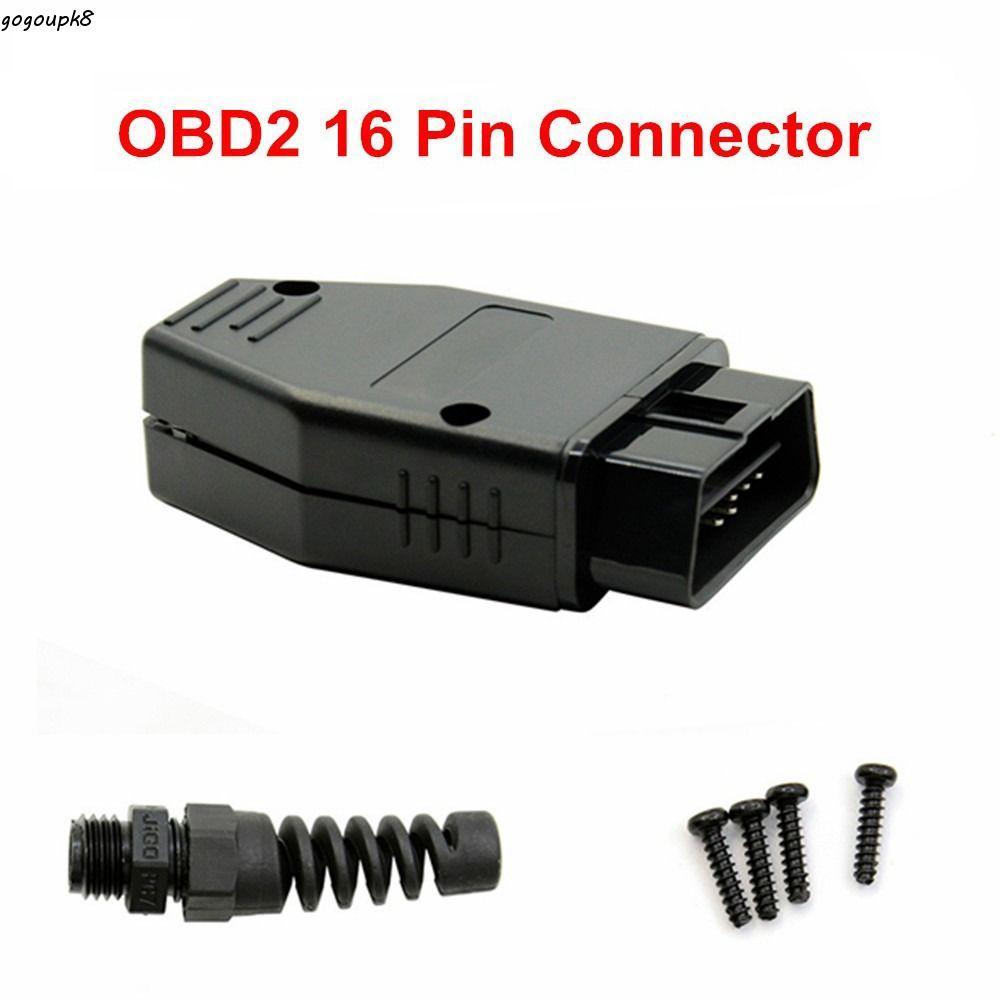 GOGOOU OBD2 Connector อะไหล่อุปกรณ์เสริม DIY ปลั๊กตัวผู้ OBD