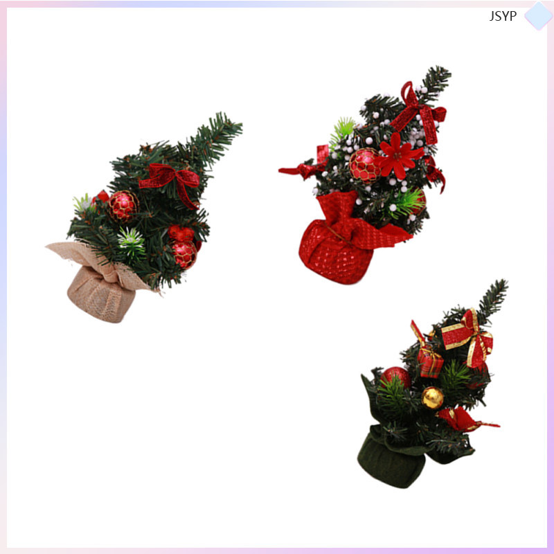ประดิษฐ์ขนาดเล็กเทศกาล Minature ต้นไม้เครื่องประดับเดสก์ท็อป Home Mini Christmas Crafts junshaoyipin