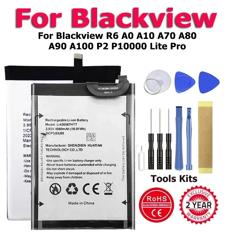 คุณภาพสูง ใหม่ DK017 Li426587HTT ลิ486690JLY P10000 R6 P2 แบตเตอรี่สําหรับ Blackview R6 A10 A70 A80 