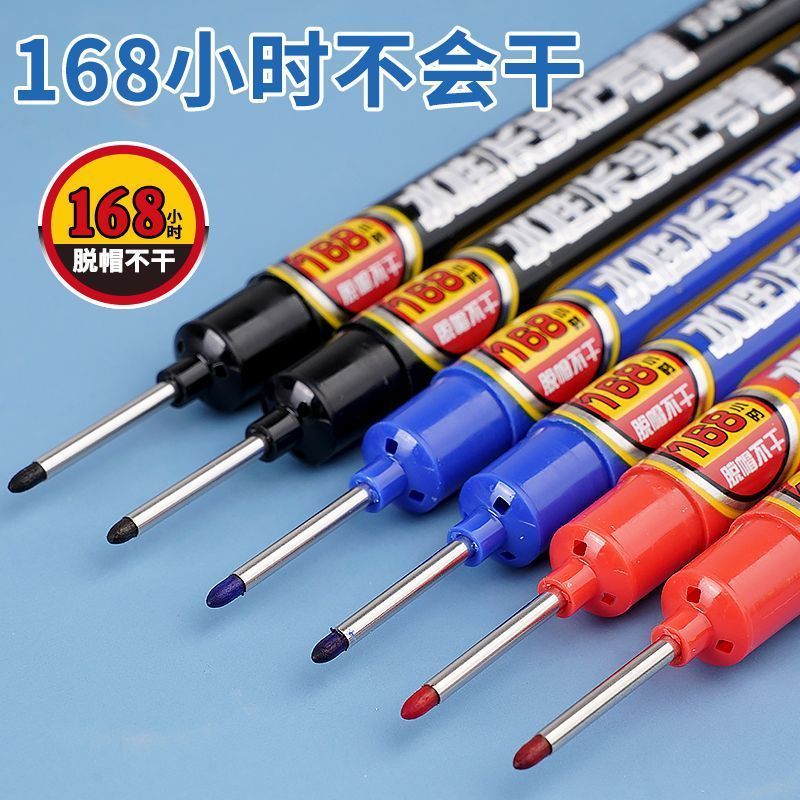 Long-Headed Woodworking Marker Pen Marking Pen House Decoration Tile Line Drawing Pen สถานที่ก่อสร้า