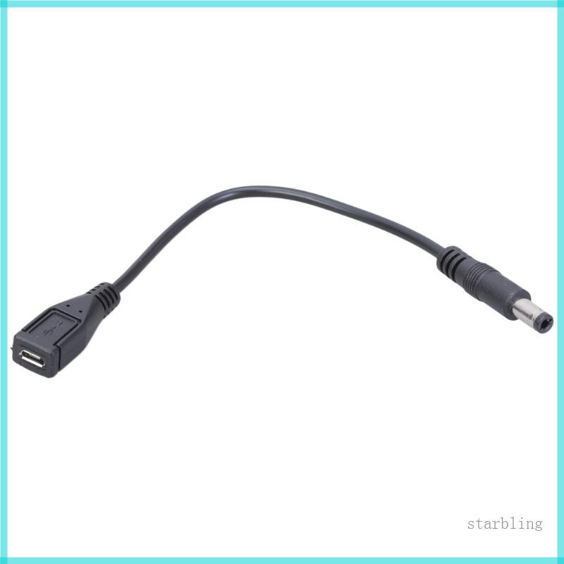 Star 0 2M 3A Micro USB หญิง DC 5 5x2 5 มม.แจ็ค-ถึง DC 5 5x2 5 มม. 5V