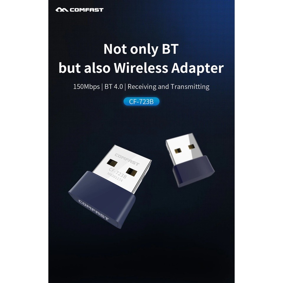 COMFAST CF-723B - อะแดปเตอร์ไร้สาย USB Dongle 150Mbps Bluetooth 4.0