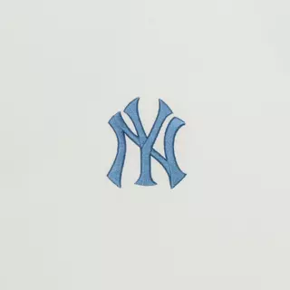 MLB เสื้อยืด ยูนิเซ็กซ์ Vintage Denimlike Monogram Big Lux Over Fit T-Shirts รุ่น 3ATSM0663 50CRS สีครีม