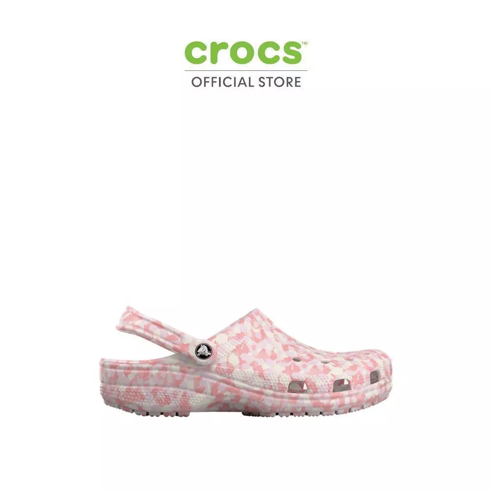 CROCS รองเท้าลำลองผู้ใหญ่ CLASSIC CONFETTI CLOG - PINK MILK/MULTI