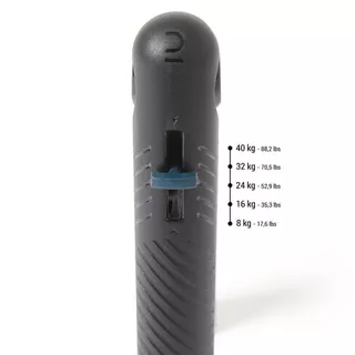Decathlon Adjustable Handgrip 8 - 40 Kg แฮนด์กริปแบบปรับได้ 8 - 40 กก. - Black