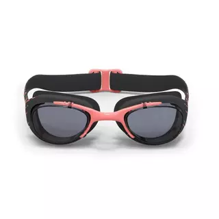 Decathlon Swimming Goggles Size L Tinted Lenses แว่นตาว่ายน้ำขนาด L ชนิดเลนส์เคลือบสี รุ่น Xbase - Black/Orange/Grey