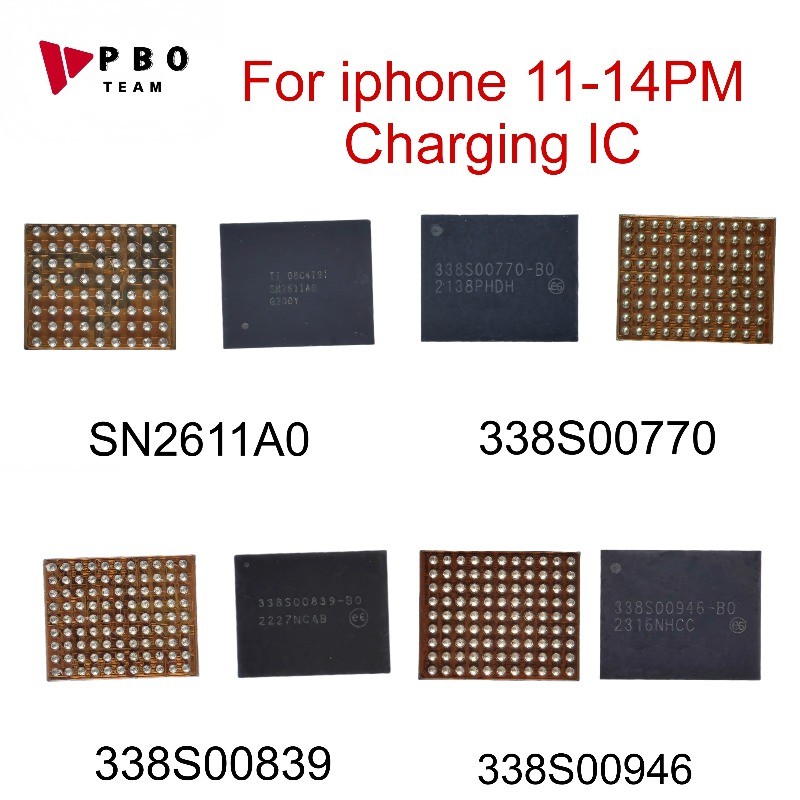 JDT 3PCS 338S00946 338S00839 338S00770 B0 SN2611A0 TIGRIS T1 ชาร์จชิป IC สําหรับ 11 12 Pro 13 14 PLU