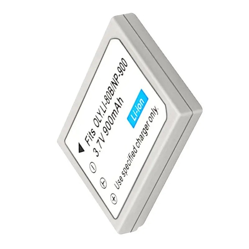 100% ใหม่ 2PCS LI-80B NP-900 900mAh แบตเตอรี่กล้องสําหรับ OLYMPUS X-960 T-100 T-110 X-36 กล้องดิจิตอ