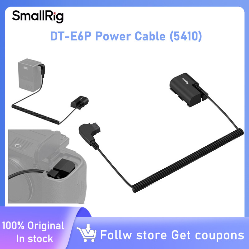 SmallRig DT-E6P สายไฟ (5410) สําหรับ Canon EOS 5D Mark IV/R5/R6/R5C/R7/R6 Mark II/R5 Mark II/70D/80D