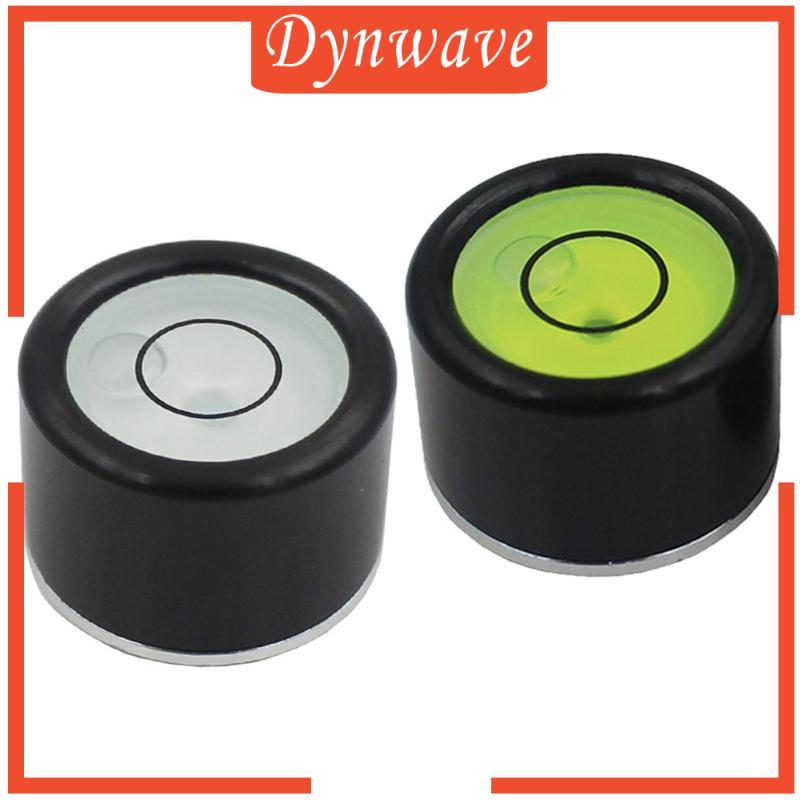 [Dynwave] Precision Inclinometer Bubble Level พื้นหลังสีเขียวใสระดับแผ่นดิสก์แบบพกพาสําหรับ DJ Turnt