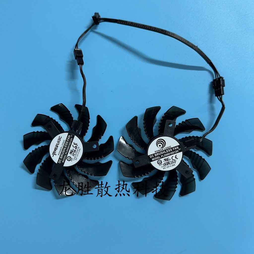 [อุปกรณ์ระบายความร้อน] GIGABYTE GIGABYTE RX6400 RX6500 EAGLE กราฟิกการ์ดพัดลมเงียบ PLD08010S12H