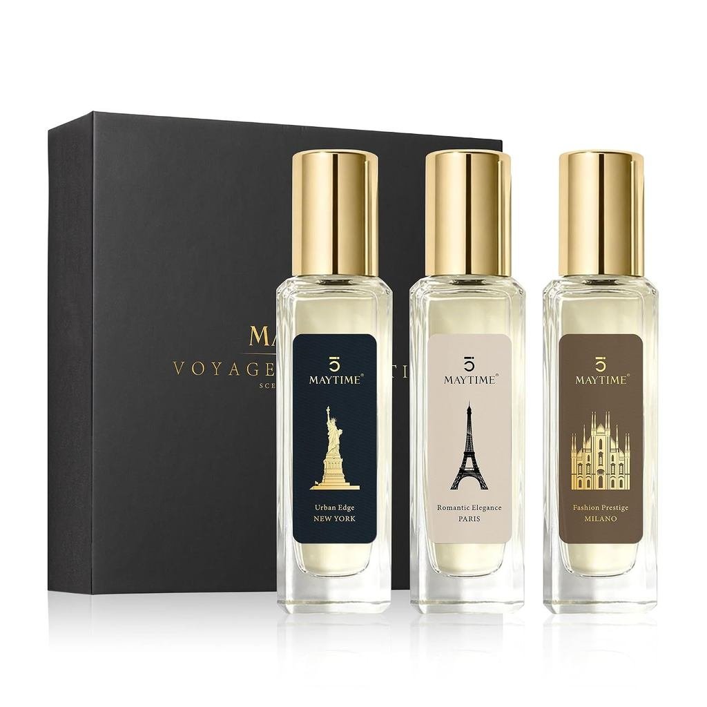 ชุดน้ําหอมผู้ชาย 30ml X 3 Long Lasting Eau de Parfum, Woody Oriental, Spice Woody & Citrus Woody Sce