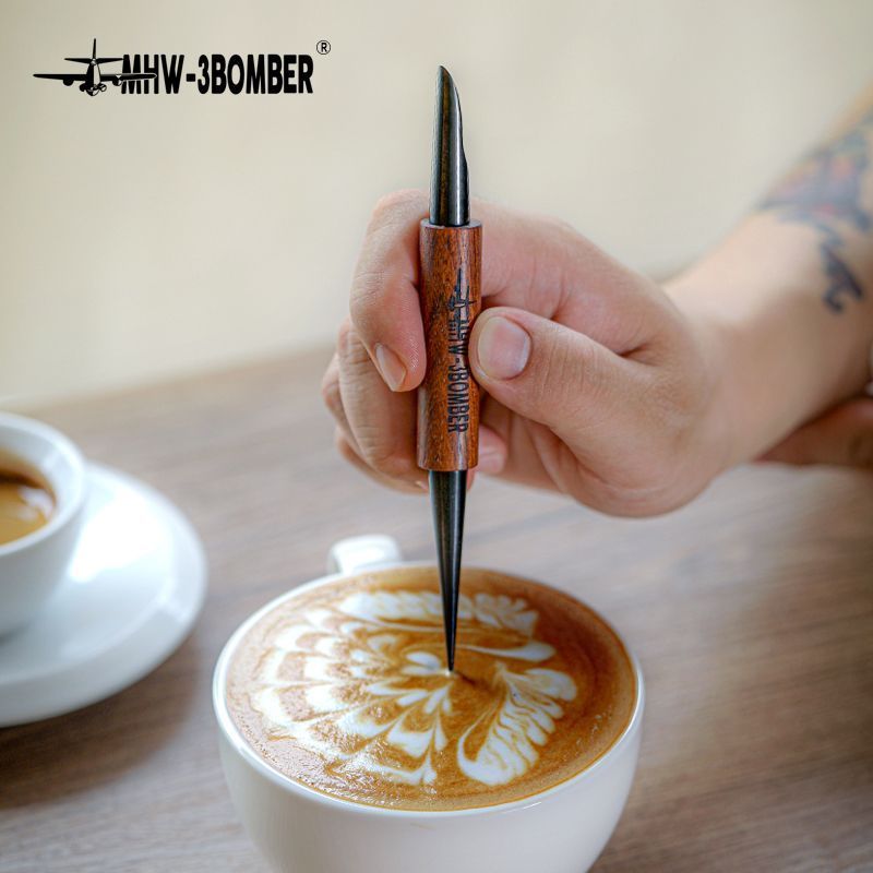 MHW-BOMBER BOMBER Bomber กาแฟแกะสลักเข็ม Chainlink เข็ม Garland กระบอกฟองนม Garland เข็มแกะสลัก Stic