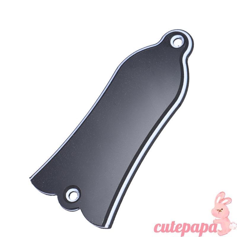 Cutep Bell Shape Truss Rod Cover Plate 2 Holes ตกแต่งป้องกันกรณีพลาสติกกีตาร์ไฟฟ้า Truss Rod Cover E