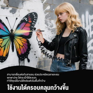 【Koler】ชุด แอร์บรัช แบบพกพาพร้อมคอมเพรสเซอร์, ปืนสเปรย์ขนาดเล็กไร้สายสําหรับวาดภาพ, แต่งหน้า, ตกแต่งเค้ก, และอาคารรุ่น