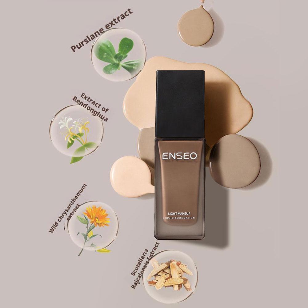 美亚✨☆Enseo Liquid Foundation คอนซีลเลอร์ Full Coverage Moisturizing 30ml Foundation D4s3