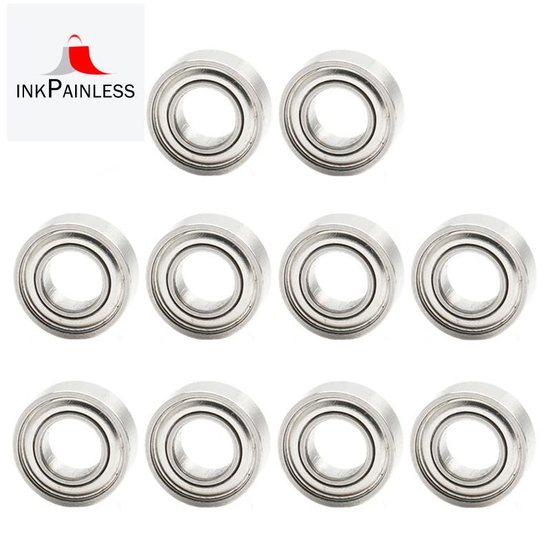 R166ZZ 4.7625x9.525x3.175 mm Miniature Ball Bearings 10pcs R166 ZZ RC รุ่นอะไหล่