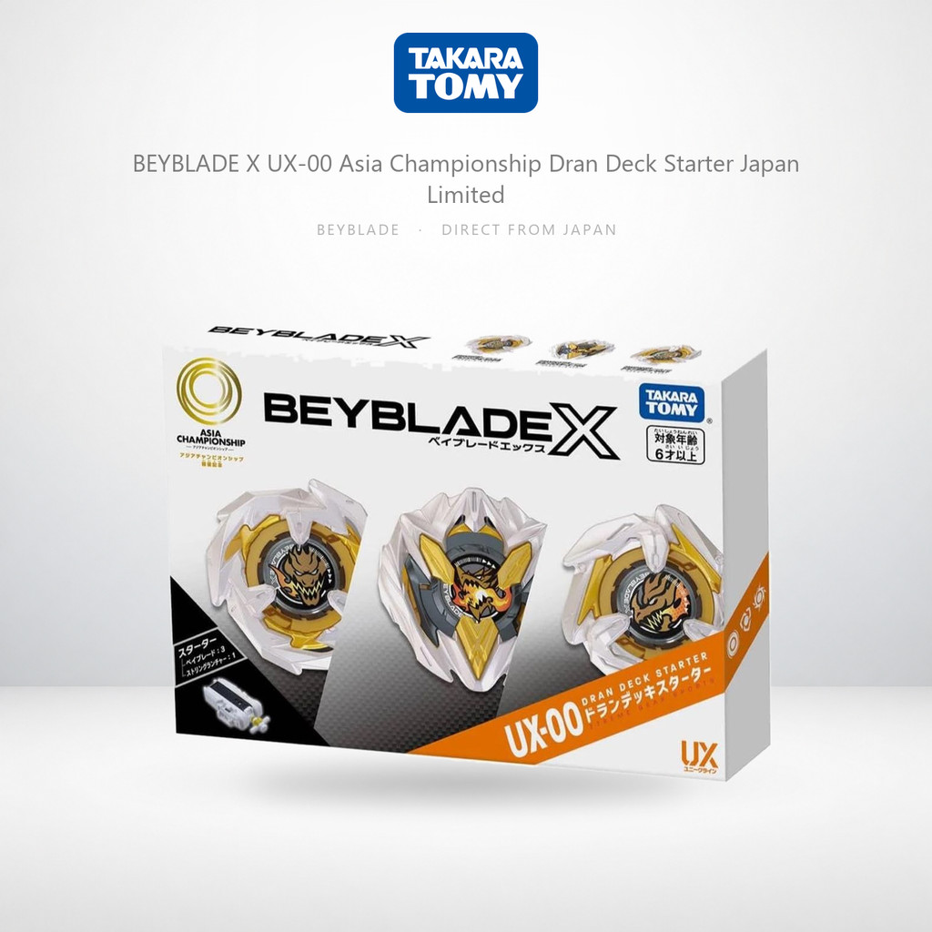 BEYBLADE X UX-00 Asia Championship Dran Deck Starter Japan Limited