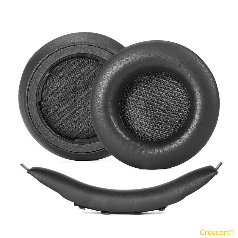 Crescent1 ชุดหูฟังสีดําแผ่นรองหูฟังแถบคาดศีรษะเบาะสําหรับ MMX150 MMX100 MMX200