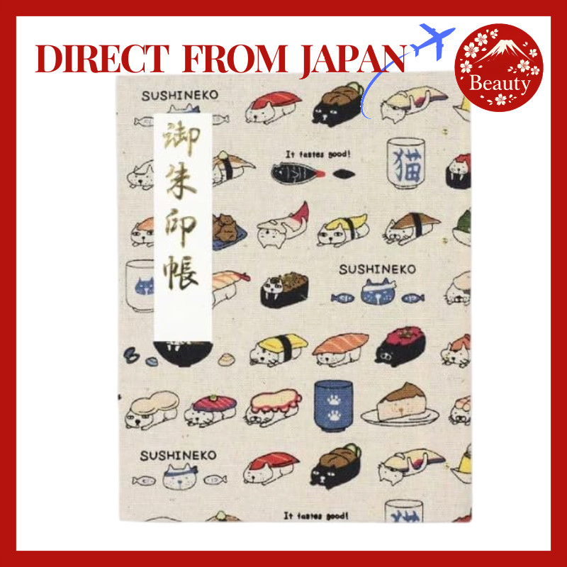 Miotsukushi Goshuin Holder Sushi Cat Pocket Folder Shrine Notebook【Japan】
