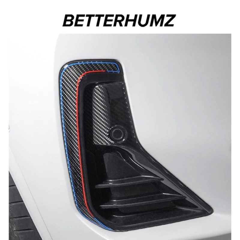 สําหรับ BMW X3 G01 G08 X4 G02 2021-2024 คาร์บอนไฟเบอร์กันชนหน้าชุดสติกเกอร์ Trim Protector S