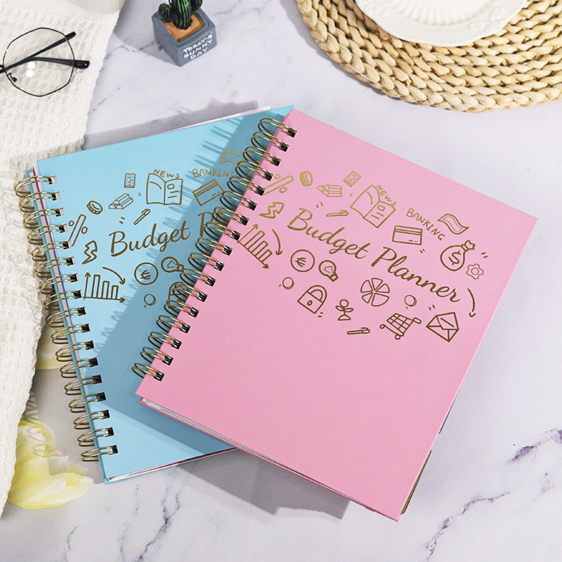 Amazon หนังสือการเงินข้ามพรมแดนหนังสือสร้างเงินสด B5 พร้อมถุงกระดาษโน๊ตบุ๊ค Budget Planner Planner P