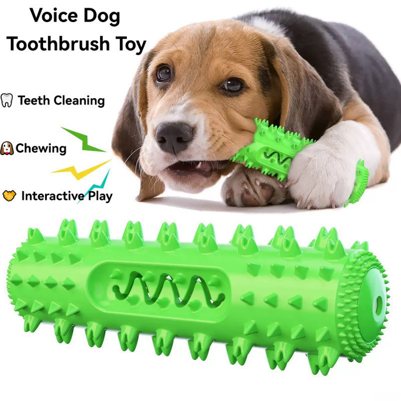 Squeak สัตว์เลี้ยงสุนัข Molar กัดของเล่นทําความสะอาดฟัน Chewing แปรงสีฟันสุนัขรั่ว Puppy Dental Care