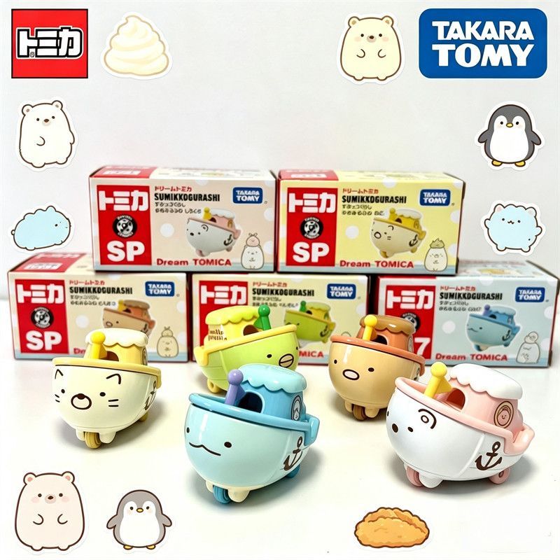 [Domeka] Dream Simulation Car Corner Creature Cute Collection Toy Car Decorative Car Toy