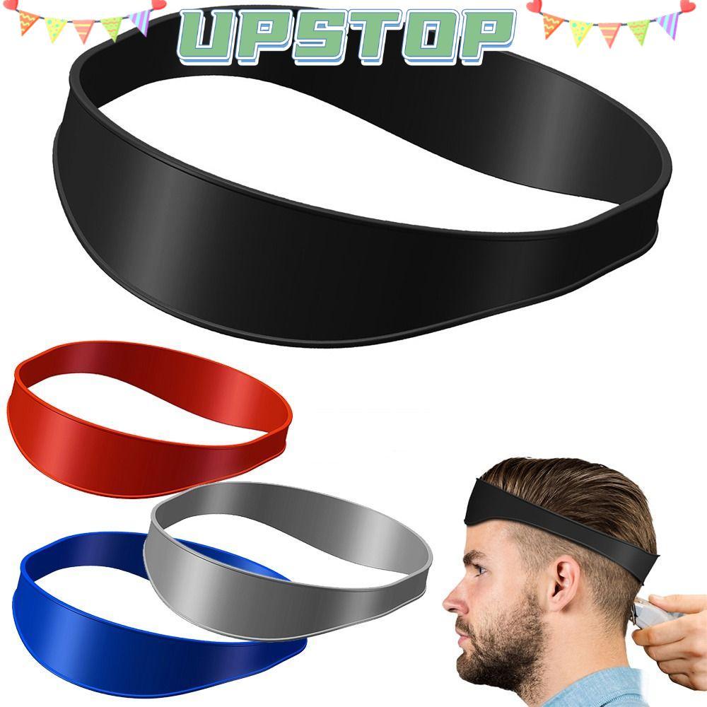 UPSTOPBO Home Hair Trimming แถบคาดศีรษะแฟชั่นซิลิโคน DIY คู่มือตัดแต่งผมโค้ง
