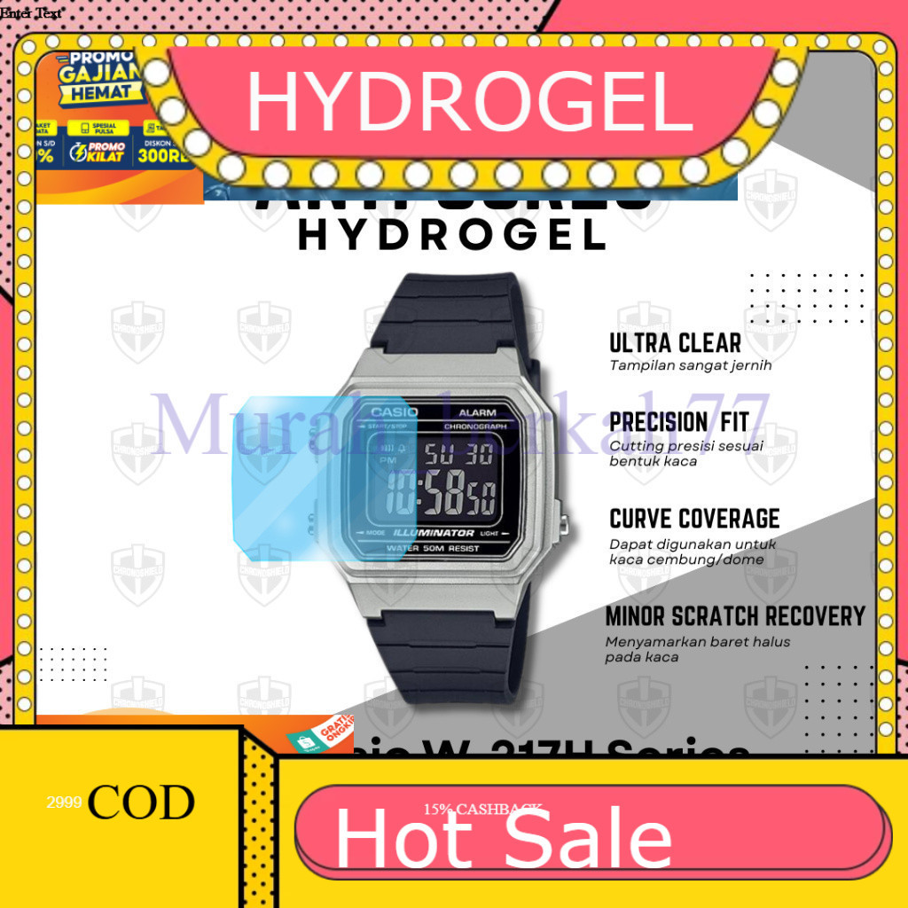 HYDROGEL ไฮโดรเจลป้องกันรอยขีดข่วน Casio W217H W-217H W 217h