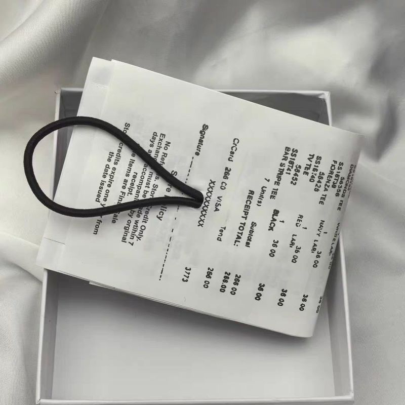24ss 小กระเป๋าสตางค์ออกแบบใบเสร็จ Invoice