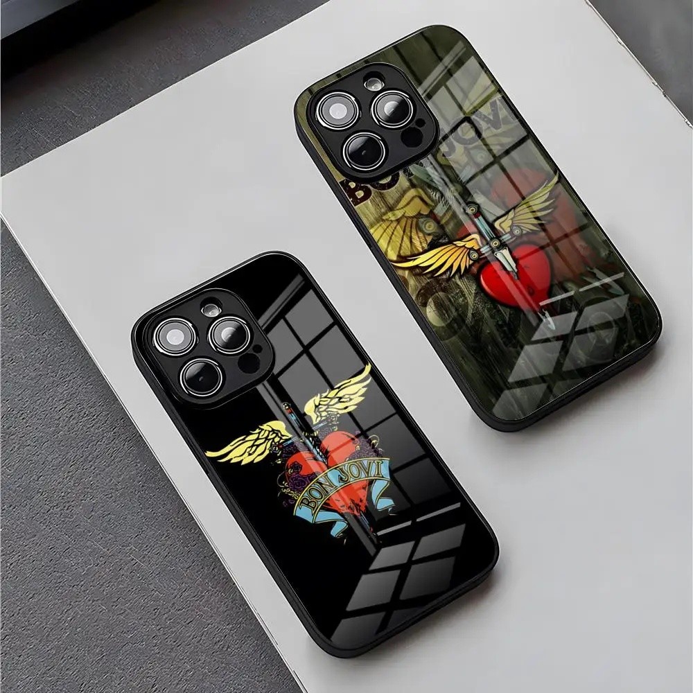 BK-1 B-Bons J-Jovi Bandเคสโทรศัพท์สําหรับIPhone 17 15 Pro Max 13 12 18 16 Pro 11 14 Plus X XR XS 8 7