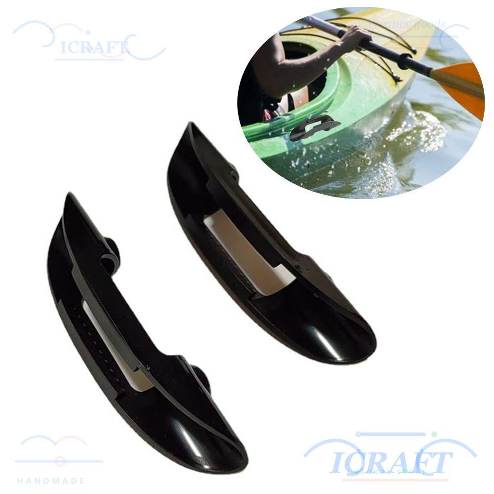 CRAFT 2 ชิ้น Kayak Paddle Keeper, Paddle Holder คลิป Kayak Paddle Keeper พลาสติก Paddle Holder, พลาส