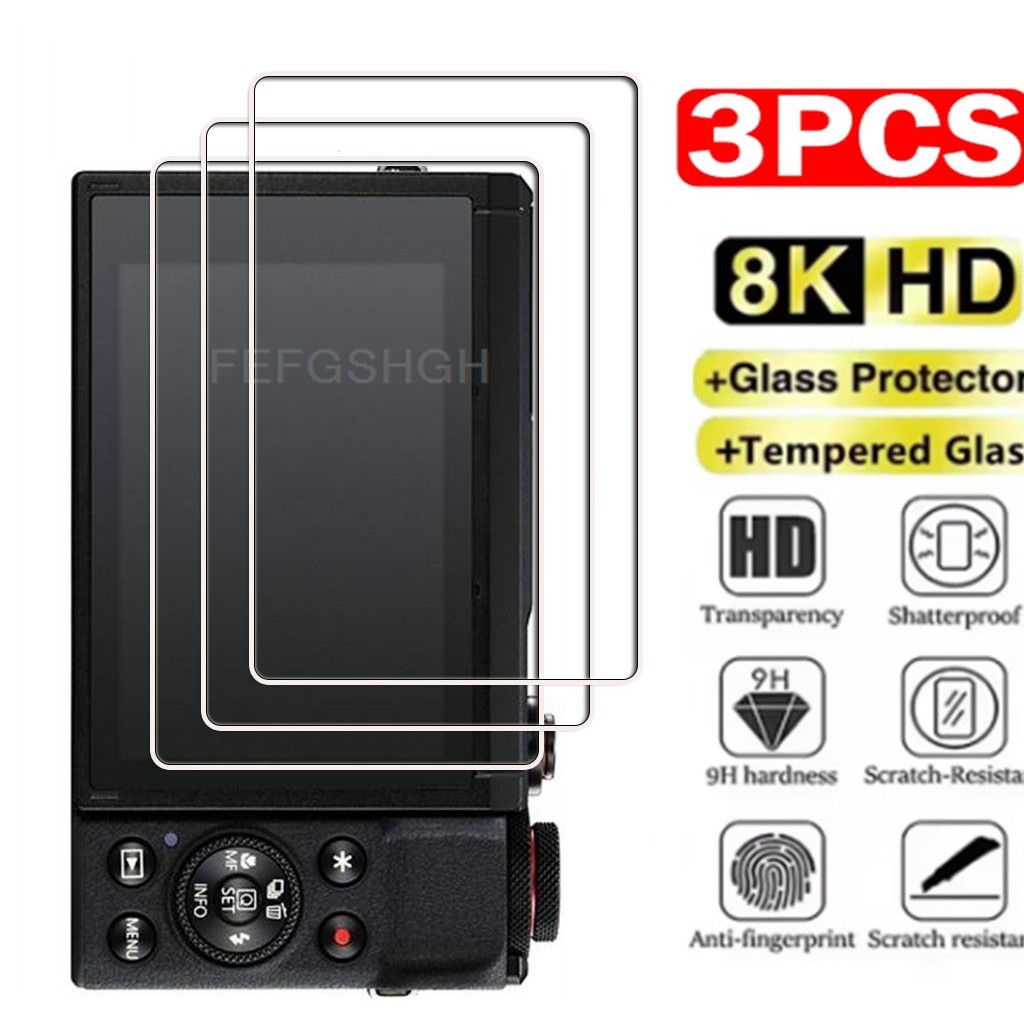 1/2/3PCS กระจกนิรภัยป้องกันหน้าจอสําหรับ Canon PowerShot N N2 SX600 HS SX610 HS SX620 HS SX710 HS SX