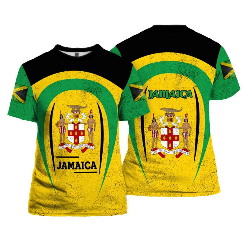 [Local Stock] VCC Jamaica FlaกราฟิกTเสื้อสําหรับชายจาเมกาสัญลักษณ์แห่งชาติ พิมพ์แขนสั้นฤดูร้อนStreet