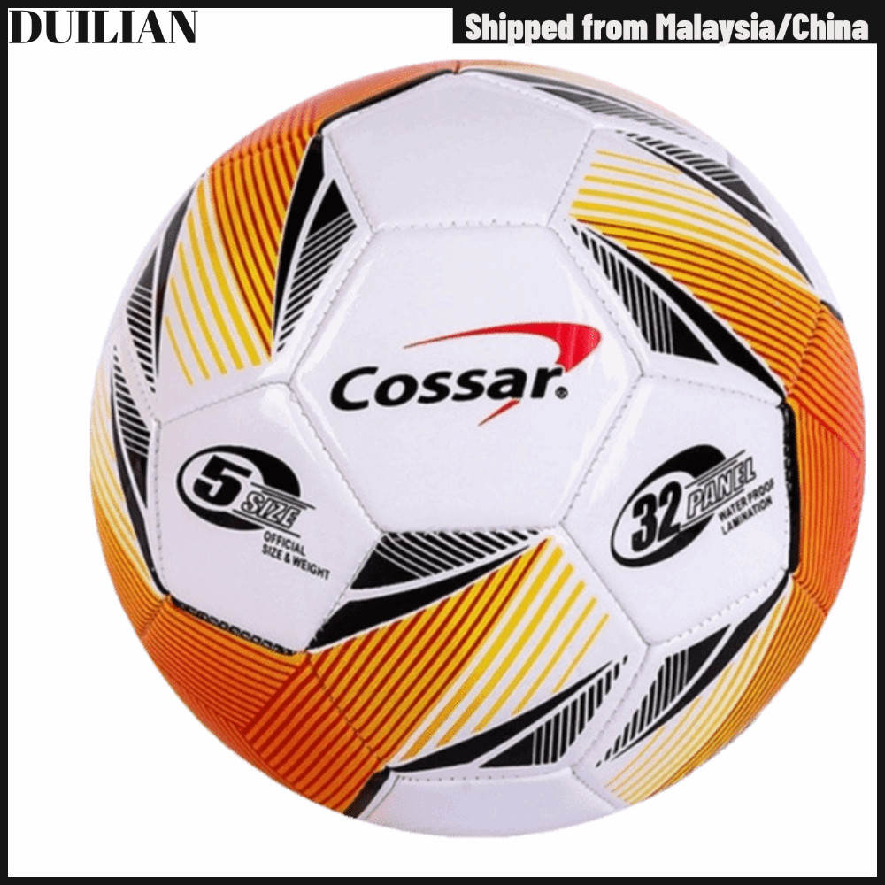 ลูกฟุตบอล DUILIMY ไซส์ 5,|ลูกฟุตบอลฝึกเปลือกด้านนอกเย็บ TPU, ทนทาน 32 แผงเย็บก่อสร้างฟุตบอลผู้ใหญ่ฟุ